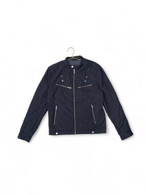 Zadig & Voltaire Homme Kast Black Quilted Wolf Moto Jacket L